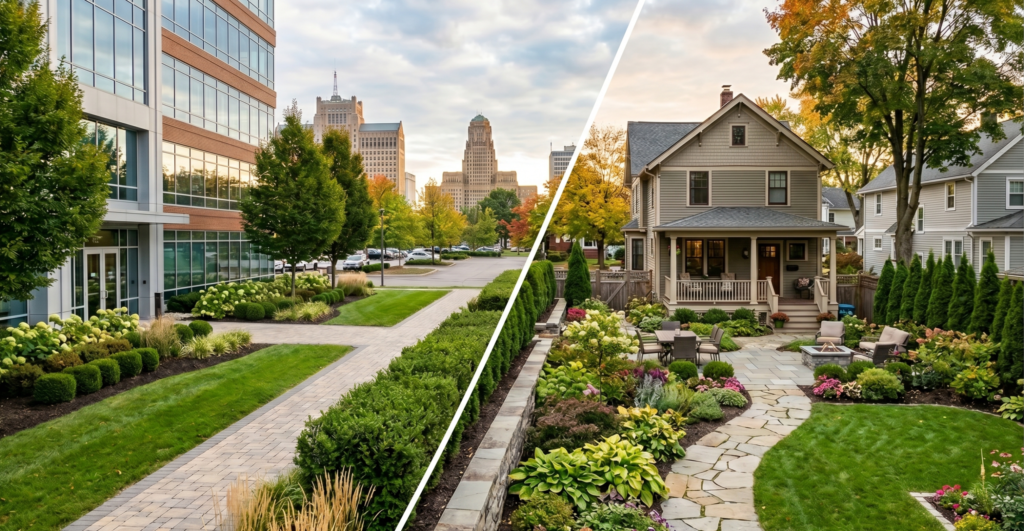 Comparing Commercial vs. Residential Landscaping in Buffalo