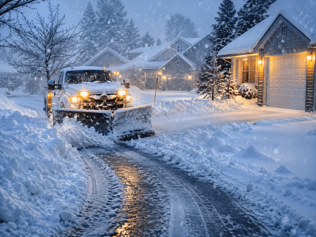 How Often Should a Driveway Be Plowed During a Snowstorm?
