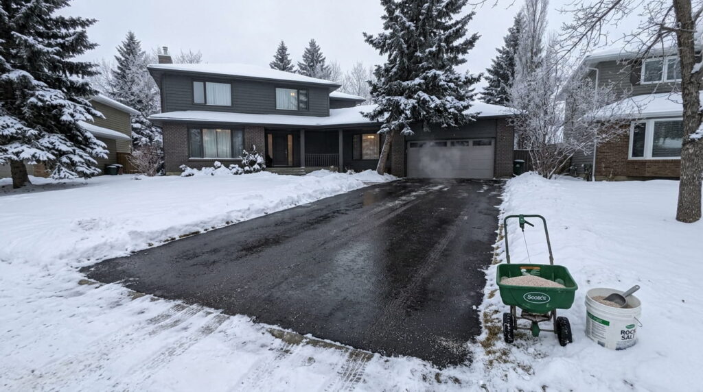 How to Stop Ice Forming on a Driveway (Before It Becomes a Sheet)